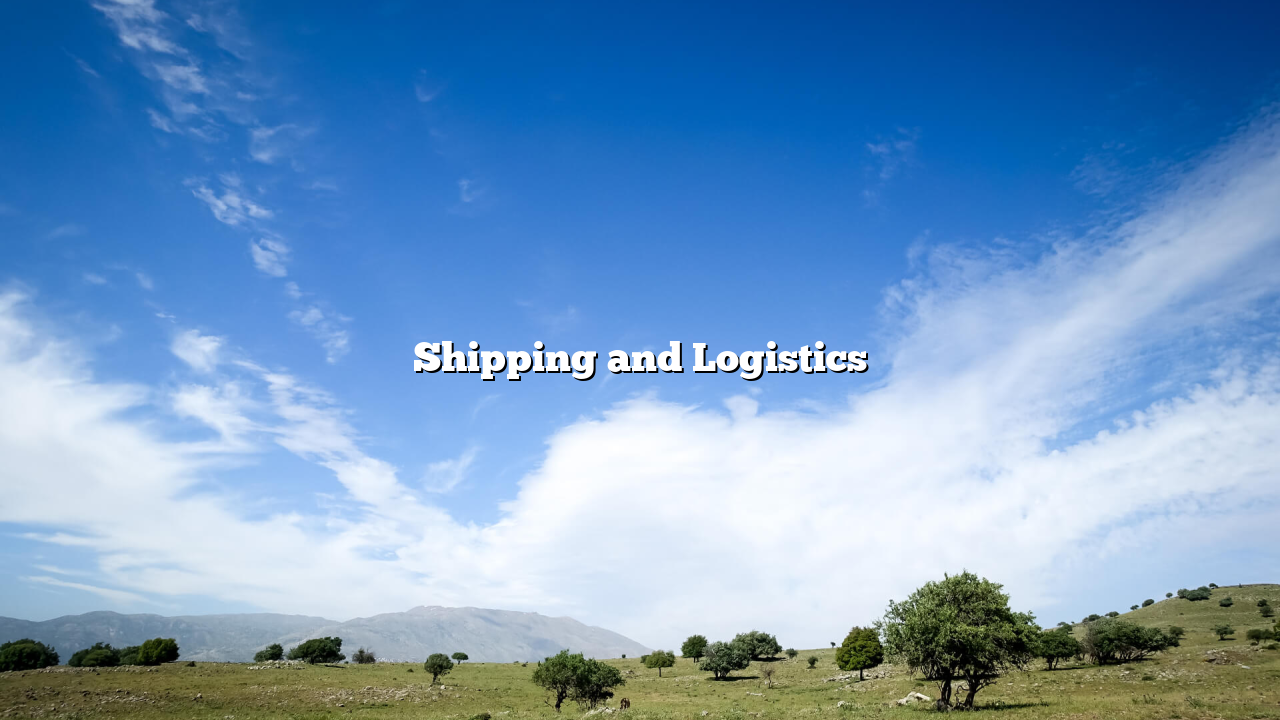 Shipping and Logistics